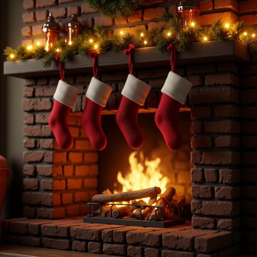 calcetines, media, navida, vacaciones, regalo, decoraciones, bota navide&ntilde;a, calcetin navide&ntilde;o, actualidad, de invierno, celebraciones, pap&aacute; noel, rojo, bota, colgado, adorno, tradiciones, &aacute;rbol