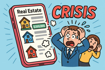 Real estate crisis impacts housing market as prices soar, leaving lone businessman in distress over rising costs. situation demands urgent attention and innovative solutions