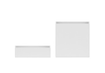 White Open Gift Box, transparent background