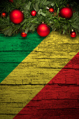 christmas decoration on wooden background from Congo
