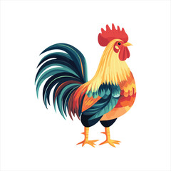 Cute rooster illustration