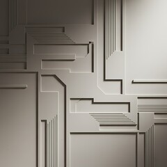 Abstract geometric pattern with raised rectangular and linear elements.