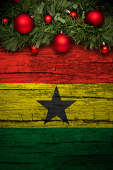 Vertical banner Christmas greeting from ghana