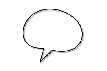 Blank Speech Bubble Icon