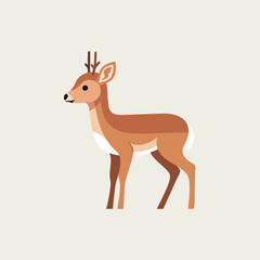 Illustration of a Deer with Antlers
