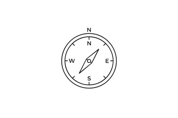 Simple Compass Illustration