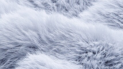 Macro View of Frost Covered Grass Blades with Subtle White Sparkles and Blue Tones