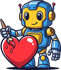 friendly robot infuses heart with warmth and digital affection