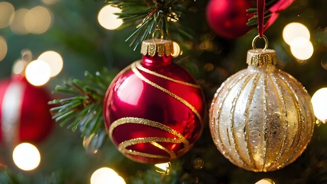 Shiny Christmas ornaments
