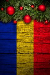 Vertical banner Christmas greeting from Romania