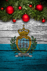 Vertical banner Christmas greeting from San Marino