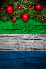 Vertical banner Christmas greeting from Sierra Leone