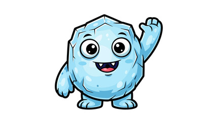 little crystal creature offers a chilly welcome and pure delight