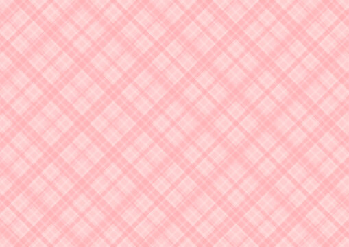 背景　斜めのチェック柄　ピンク
