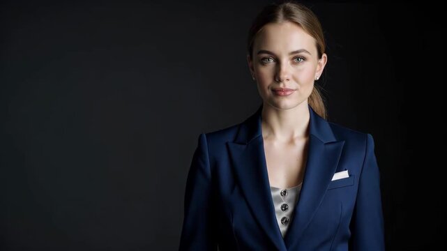 Close-up of working women in suits