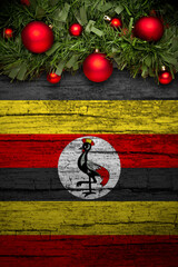 Vertical banner Christmas greeting from Uganda