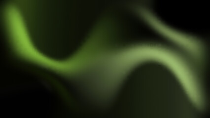 Abstract Green Glass Texture: Wavy Light, Dark Background, Artistic Design.
