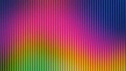 Modern Glowing Neon Gradient Texture Showcasing Vertical Line Art, Smooth Chromatic Transitions, Colorful Vibrant Blends, and Luminous Striped Patterns