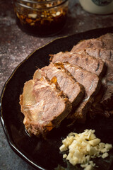 Beef Slices Detail Fresh Red Marbled Texture