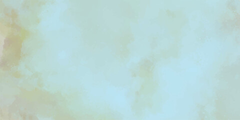 Soft Pastel Watercolor Background with Gentle Blended Hues of Pale Blue and Yellowish- Tan Creating a Subtle and Serene Abstract Texture