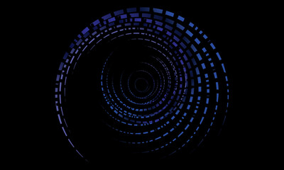 Music poster design background. Electro Sound Cover Template with dynamic abstract gradient circular geometric line shapes for t-shirt screen printing, technology, digital, party, festival and club.