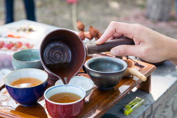 Traditional Tea Ceremony Teaware Still Life