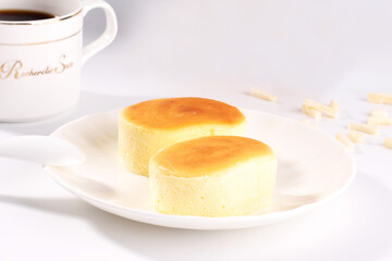 Creamy Cheesecake Dessert Slice Close Up