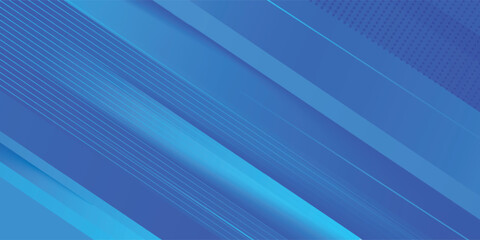 Obraz premium Abstract overlap blue 3D background. Simple papercut design pattern with shadow and light. Eps10 vector