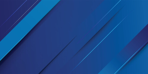 Obraz premium Abstract dark blue gradient background with futuristic overlap design. Blue background with shadows. Abstract background texture design, poster, banner blue background. Eps10 Vector