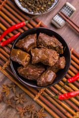 Tea Marinated Duck Neck Chinese Delicacy