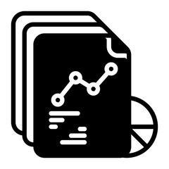 report icon, glyph icon style