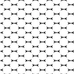 Seamless Abstract Geometric Pattern: Black and White Interlocking 