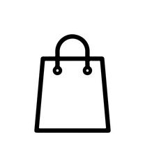 Simple outline of a shopping bag