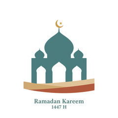 Simple mosque illustration for 