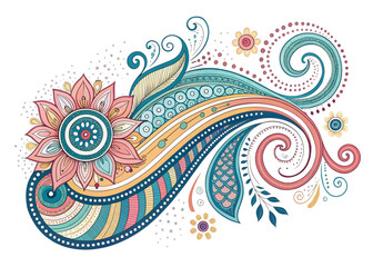 Abstract Doodle Shape Decorative Element