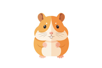 Fototapeta premium Adorable Cartoon Hamster Illustration