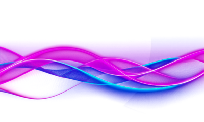 Abstract Neon Blue and Pink Light Wave Swirl on Dark Background Representing Data, Technology, Future, and Digital Movement.