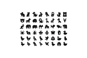 black silhouettes of people