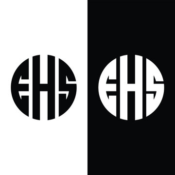 Letter EHS Initial Logo Design Template Vector Illustration Stock Vector.