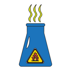 Flammable Chemical Flask
