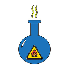 Flammable Round Flask