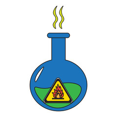 Flammable Round Flask