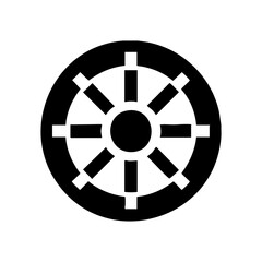 Obraz premium Bold vault door icon