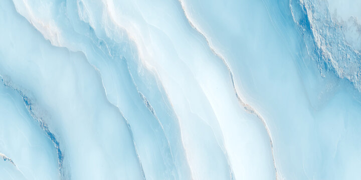 Elegant abstract marble texture created with blue and veins and soft pastel gradient. - Powered by Adobe