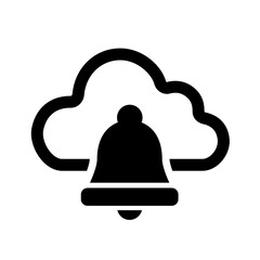 Outlined cloud notification symbol showing lightweight alerts, real-time updates, and simplified event signaling across distributed cloud platforms.