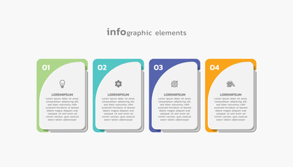 Vector infographic business template colorful design