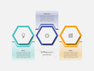 Vector infographic business template colorful design