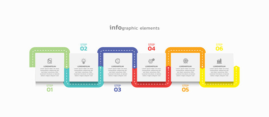 Vector infographic business template colorful design