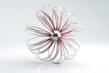 white flower on black background