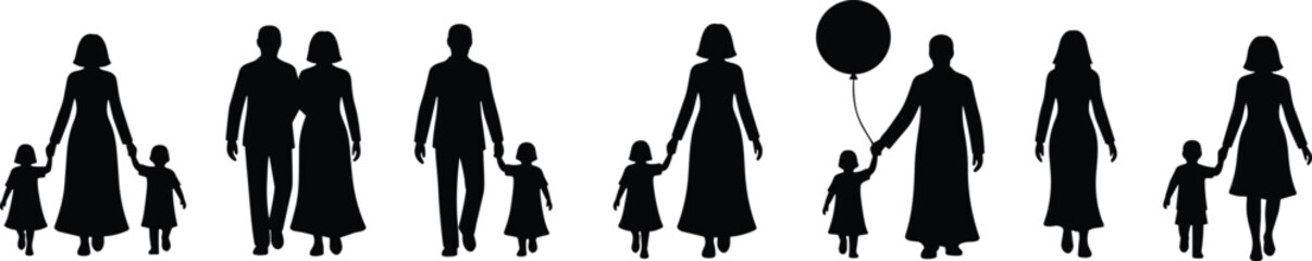 Simple black stick figure pictograms illustrating pain and physical ailments, featuring a person standing with a throbbing head or hip/back pain and another person sitting in distress.